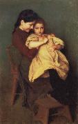 Emile Friant Chagrin d-Enfant oil painting on canvas